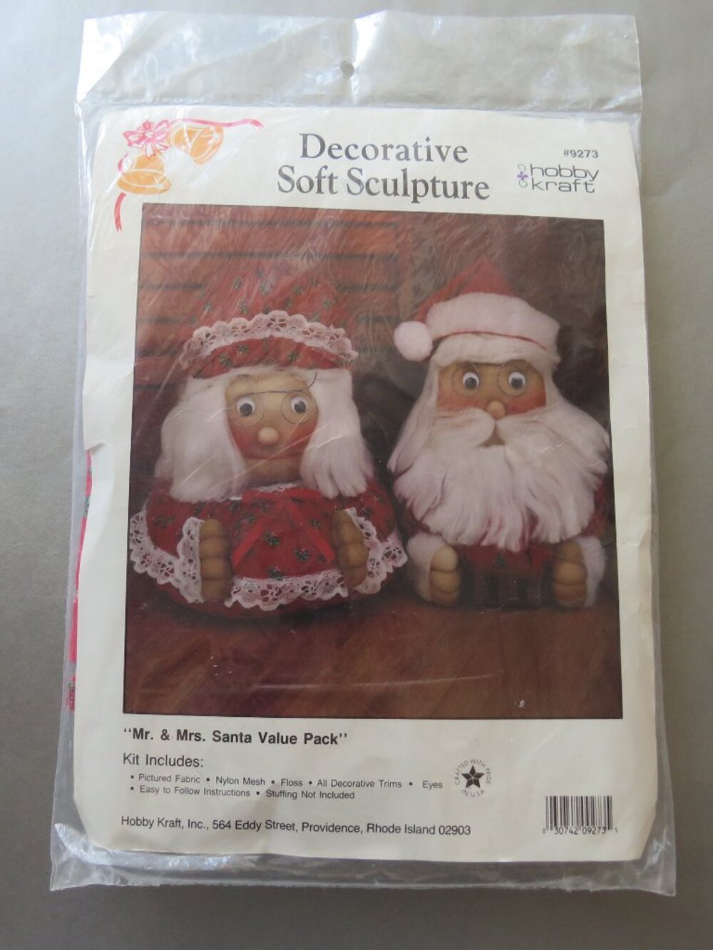 Mr & Mrs Santa Value Pack Decorative Soft Sculpture Hobby Kraft Kit #9273